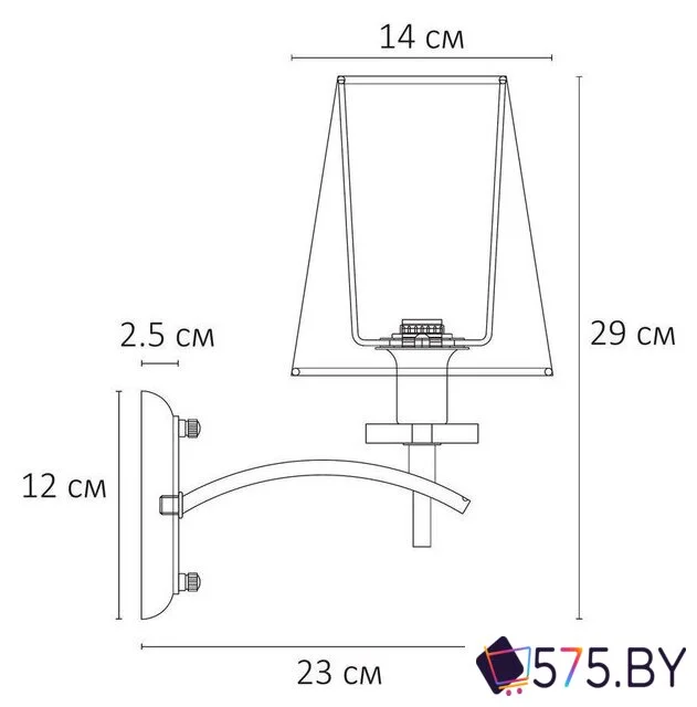 Бра Arte Lamp Kensington A4098AP-1CC в магазине 575.by