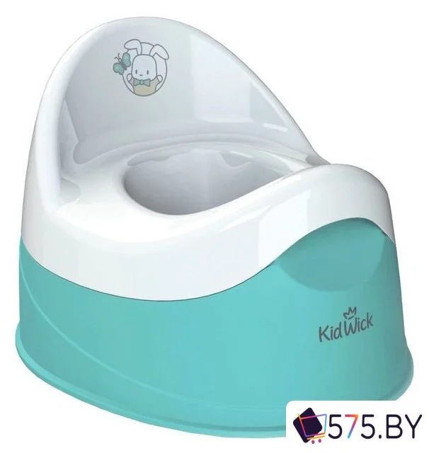 Детский горшок Kidwick Дуэт KW100104 (бирюзовый/белый) в магазине 575.by