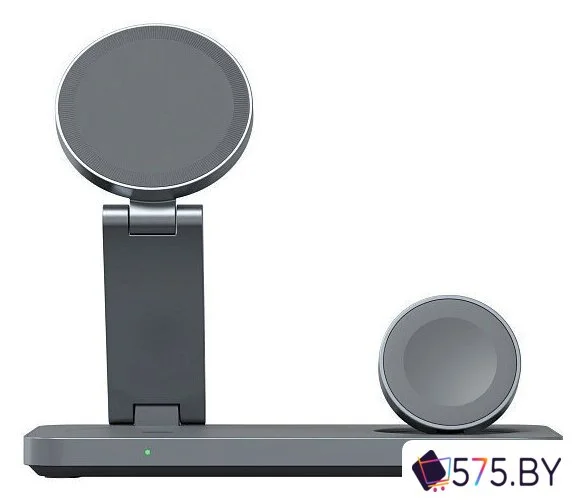 Беспроводное зарядное Magssory Yoga 3 в 1 Charging Station для Samsung Qi2 WCH017m (темно-серый) в магазине 575.by