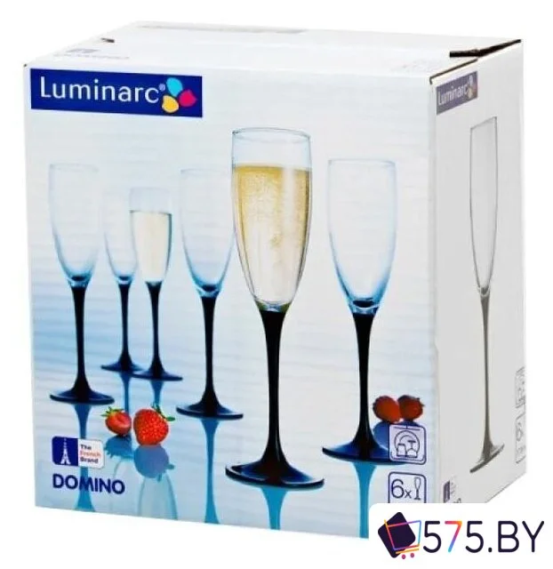 Набор бокалов для шампанского Luminarc Domino H8167 в магазине 575.by