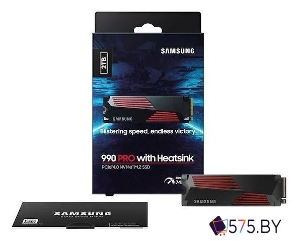 SSD Samsung 990 Pro с радиатором 2TB MZ-V9P2T0CW в магазине 575.by