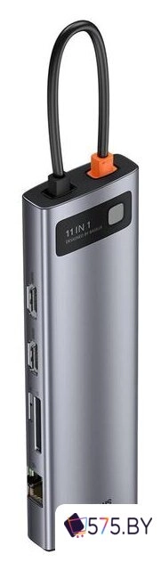 Док-станция Baseus Metal Gleam Series 11-in-1 Multifunctional HUB Type-C Hub Docking Station CAHUB-CT0G в магазине 575.by