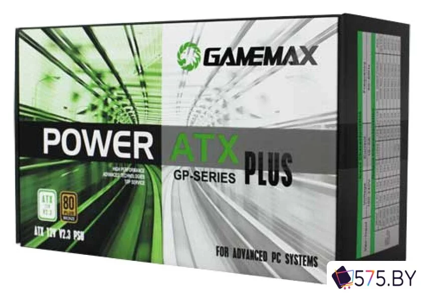 Блок питания GameMax GP-550 (черный) в магазине 575.by