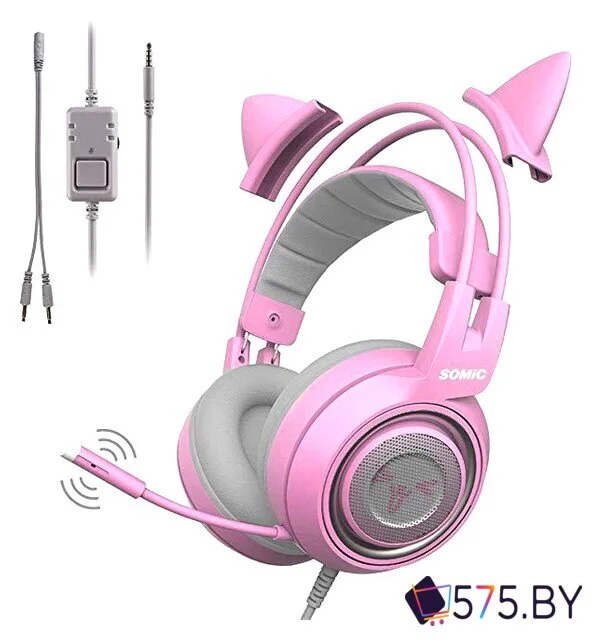 Наушники Somic G951S (розовый) в магазине 575.by