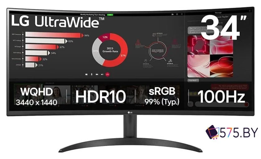 Монитор LG UltraWide 34WR50QK-B в магазине 575.by
