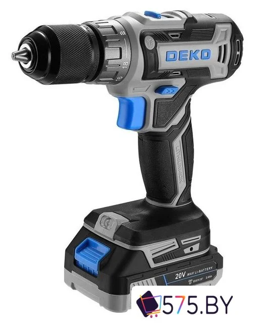 Дрель-шуруповерт Deko DKCD20V One Set63 083-1038 (с 2-мя АКБ, кейс) в магазине 575.by