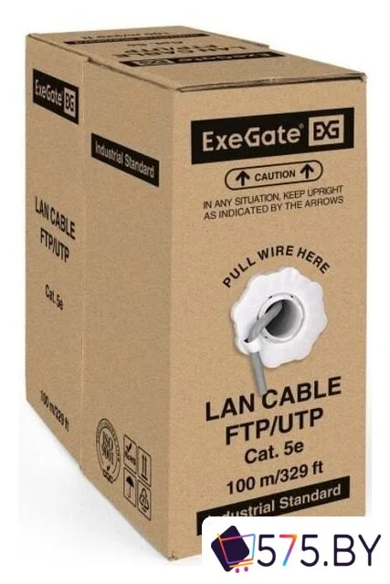 Кабель ExeGate Special UTP4-C5e-CCA-S26-IN-PVC-GY-100 UTP в магазине 575.by