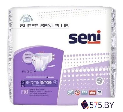 Подгузники для взрослых Seni Super Plus XL (10 шт) в магазине 575.by
