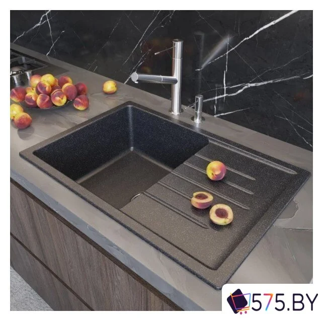 Кухонная мойка Mixline ML-GM19 551982 (черный) в магазине 575.by