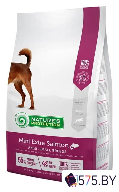 Сухой корм для собак Nature's Protection Mini Extra Salmon 2 кг в магазине 575.by