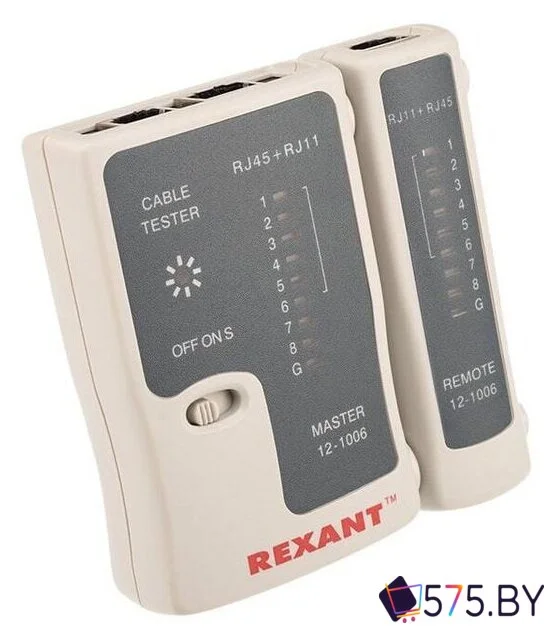 Тестер Rexant RJ-45+RJ-11 12-1006 в магазине 575.by