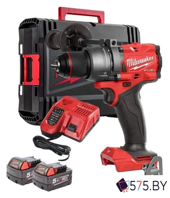 Ударная дрель-шуруповерт Milwaukee M18 FUEL M18FPD3-502X 4933479860 (с 2-мя АКБ, кейс) в магазине 575.by