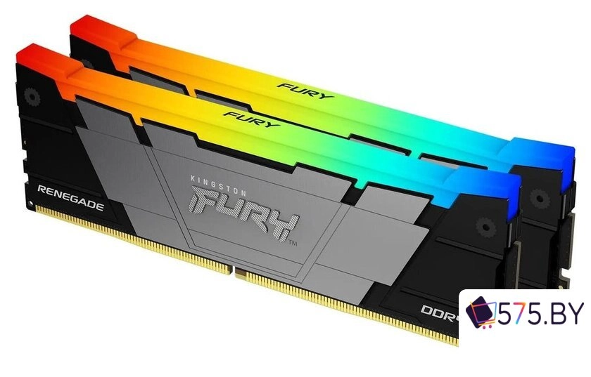 Оперативная память Kingston FURY Renegade RGB 2x8ГБ DDR4 4600 МГц KF446C19RB2AK2/16 в магазине 575.by
