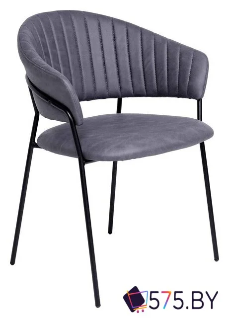 Стул с подлокотниками Алвест AV 433 (графитовая замша Kiprus 13/черный) в магазине 575.by