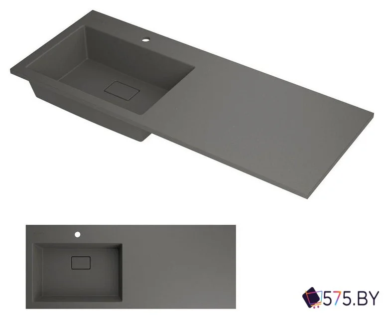 Умывальник Roxen Faber 110L 30010110L-DG (серый) в магазине 575.by