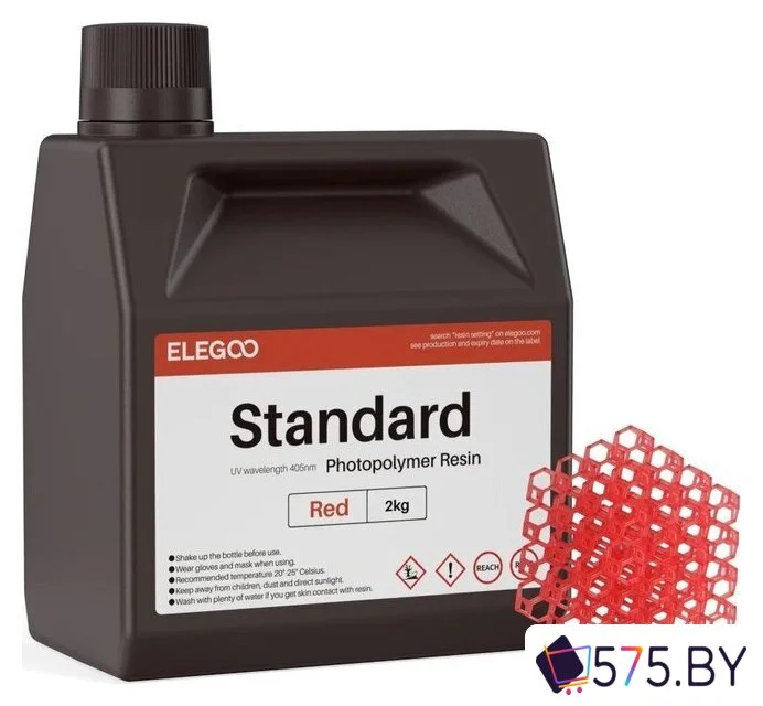Фотополимер Elegoo Standard 2кг (красный) в магазине 575.by