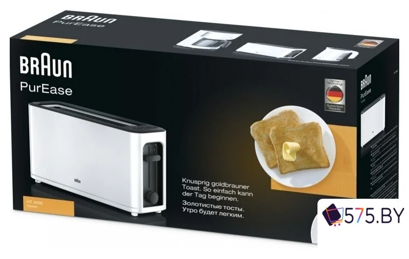 Тостер Braun PurEase HT3100 WH в магазине 575.by