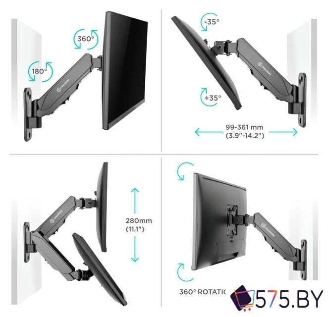 Кронштейн для телевизора Onkron G120B в магазине 575.by