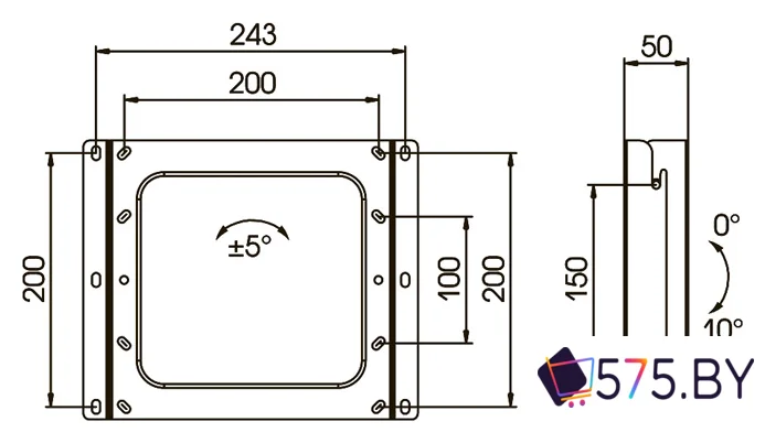 Кронштейн для телевизора Kromax VEGA-8 Grey Titan (старая версия) в магазине 575.by