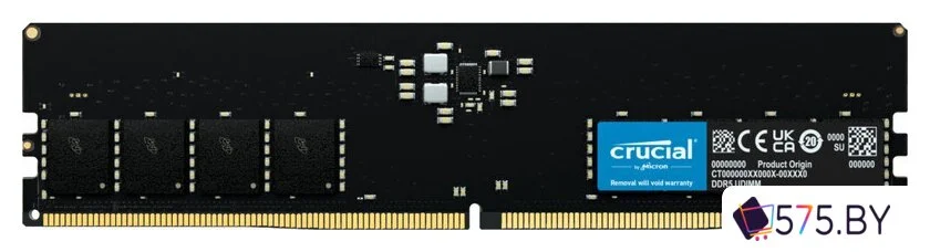 Оперативная память Crucial 16ГБ DDR5 4800 МГц CB16GU4800 в магазине 575.by
