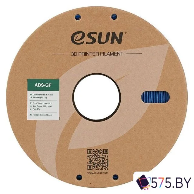 Пластик eSUN ABS-GF ABS-GF175U1TZ1 (1.75мм, 1кг, синий) в магазине 575.by