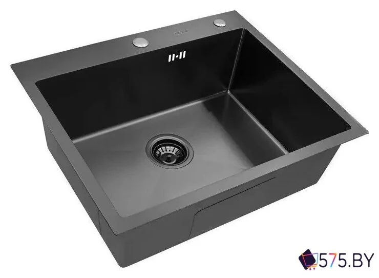 Кухонная мойка ARFEKA Eco AR 600*500 Black PVD Nano в магазине 575.by