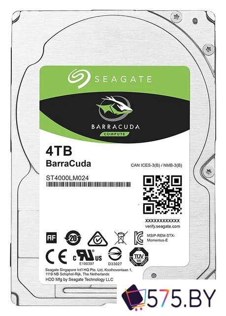 Жесткий диск Seagate Barracuda 4TB [ST4000LM024] в магазине 575.by