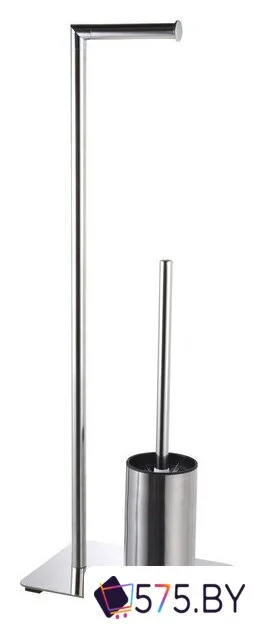 Держатель для туалетной бумаги и ершика Caspian 90039 (хром) в магазине 575.by