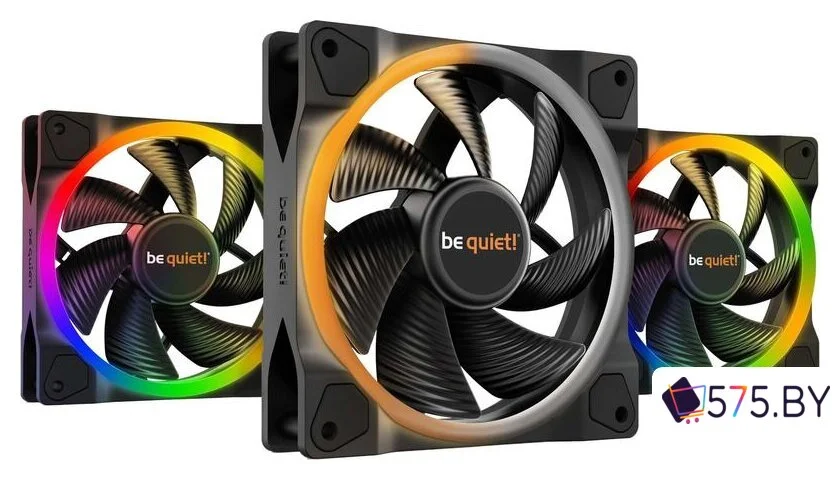 Комплект вентиляторов для корпуса с контроллером be quiet! Light Wings 120mm PWM Triple Pack BL076 в магазине 575.by