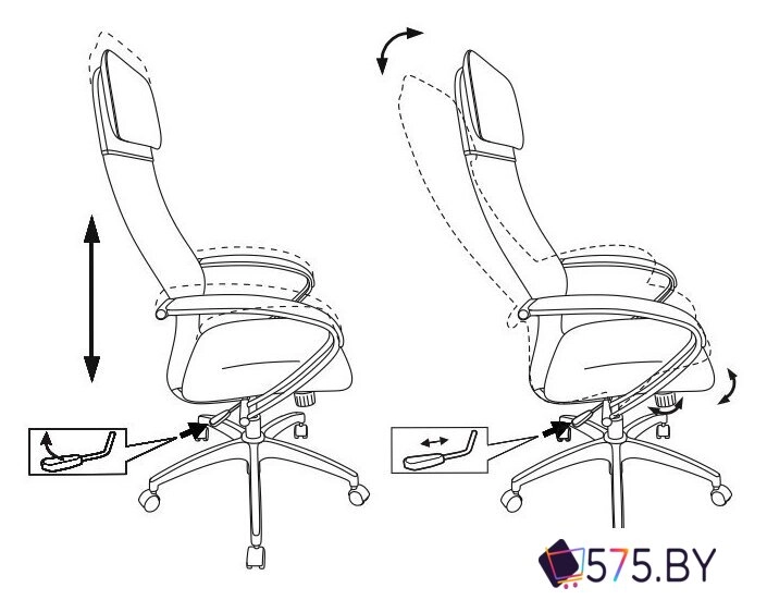 Офисное кресло Бюрократ CH-608 (черный) в магазине 575.by