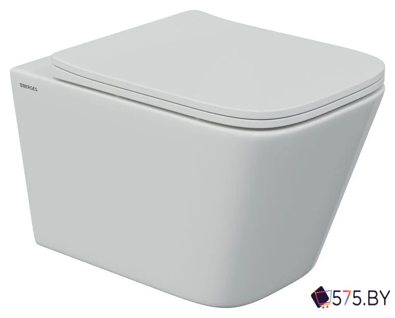 Унитаз подвесной Berges Wasserhaus Floe S Rimless + АТОМ 410 АТ-043368 (с сиденьем) в магазине 575.by