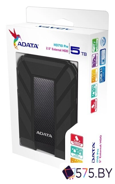 Внешний накопитель ADATA HD710P 5TB (черный) в магазине 575.by
