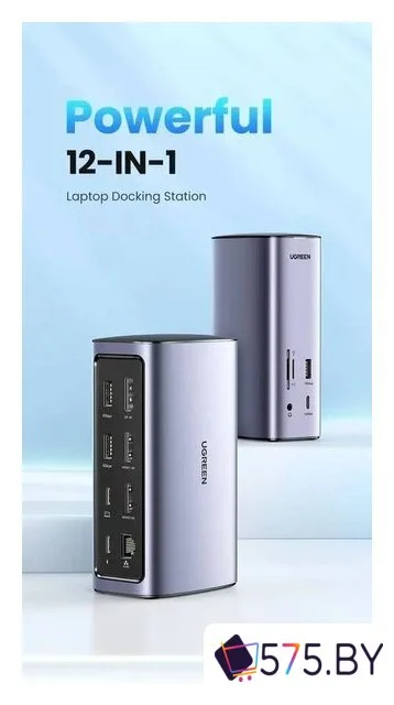 Док-станция Ugreen USB C Triple Display Docking Station 12-in-1 90325 в магазине 575.by