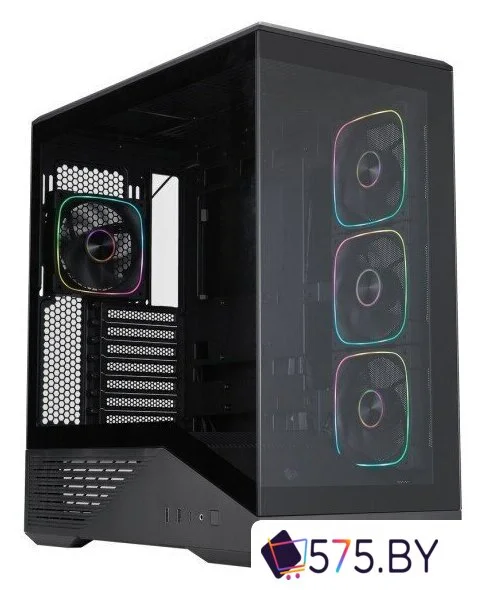 Корпус 1stPlayer GM7 ARGB GM7-BK-3FN7R-1FN7 (черный) в магазине 575.by