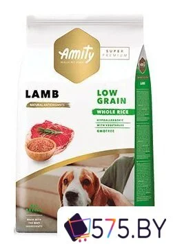 Сухой корм для собак Amity Super Premium с ягненком 14 кг в магазине 575.by