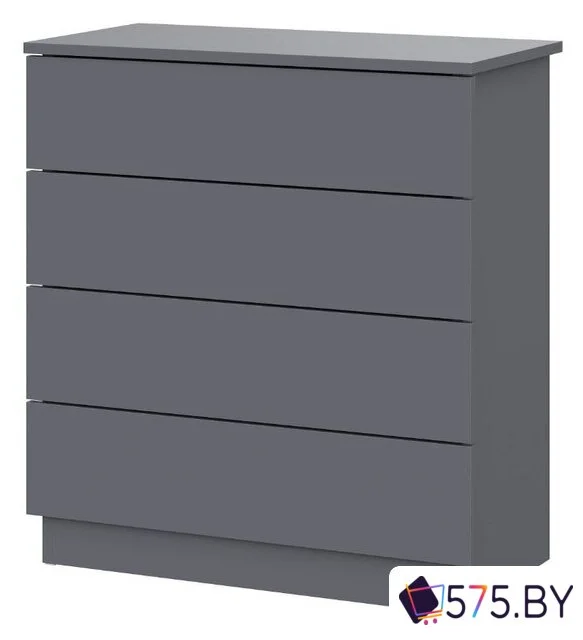 Комод Mio Tesoro КМ 4 (графит серый) в магазине 575.by