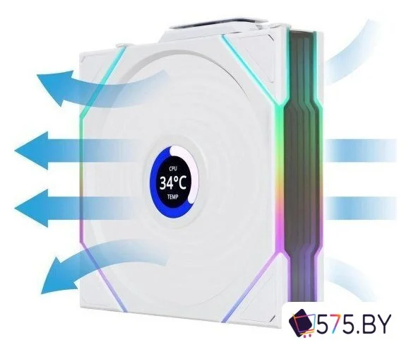 Вентилятор для корпуса Lian Li Uni Fan TL 120 Wireless Reverse 12RTLLCD1W1W G99.12RTLLCD1W1W.R0 в магазине 575.by