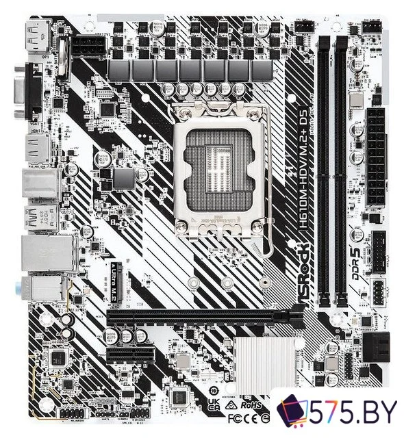 Материнская плата ASRock H610M-HDV/M.2+ D5 в магазине 575.by
