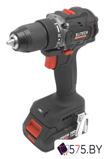 Дрель-шуруповерт ELITECH HD Professional CD 20SL2 E2201.040.01 (с 2-мя АКБ 2 Ач, кейс) в магазине 575.by