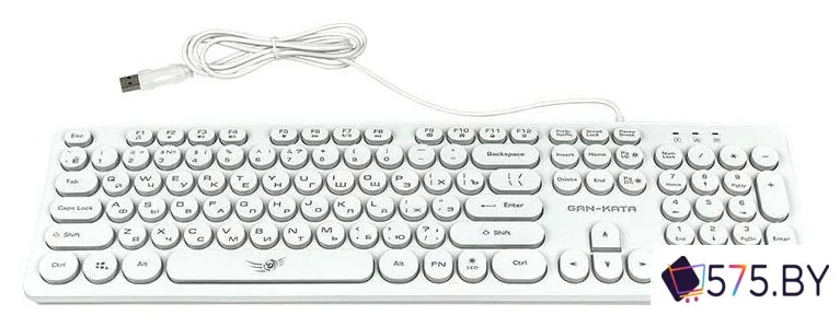 Клавиатура Dialog Gan-Kata KGK-16U (белый) в магазине 575.by