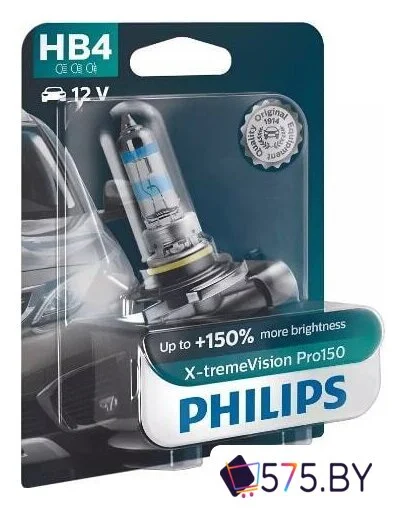 Галогенная лампа Philips HB4 X-tremeVision Pro150 1шт в магазине 575.by