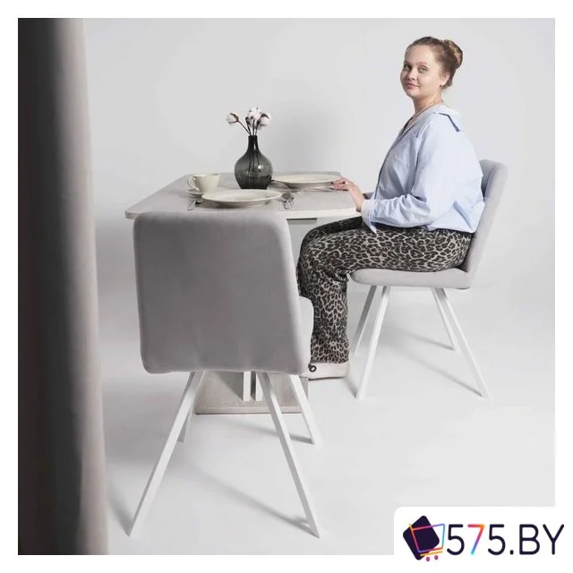 Стул Мамадома Rommy (b20 Silver Lux/белый) в магазине 575.by