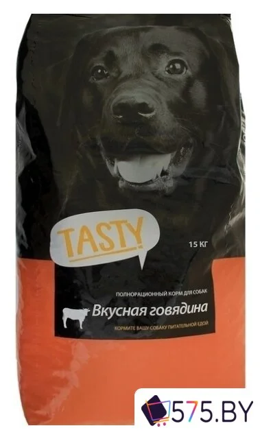 Сухой корм для собак Tasty Для взрослых собак с говядиной 15 кг в магазине 575.by