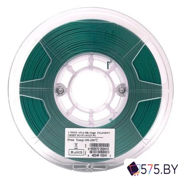 Пластик eSUN ePLA-Silk Magic Filament 175GU1 (1.75мм, 1кг, зеленый/синий) в магазине 575.by