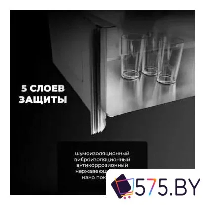 Кухонная мойка Wisent WGS-35050D/GER013 (с сифоном, дозатором и коландером) в магазине 575.by