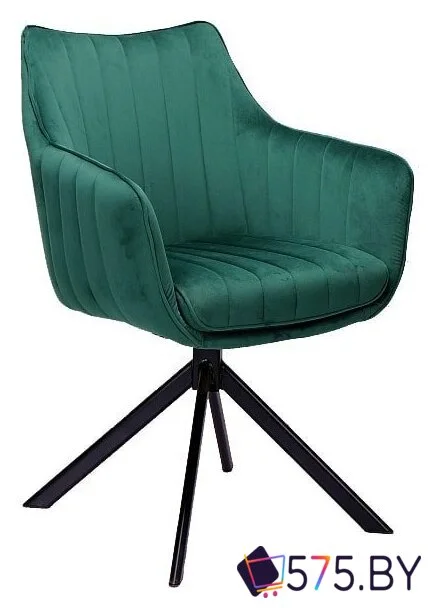 Стул с подлокотниками Signal Azalia Velvet (bluvel 78 зеленый/черный) в магазине 575.by