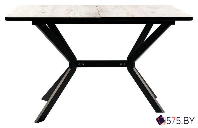Кухонный стол ВВР Миллер (бискайская сосна/черный №3, пластик 120-160/80) в магазине 575.by