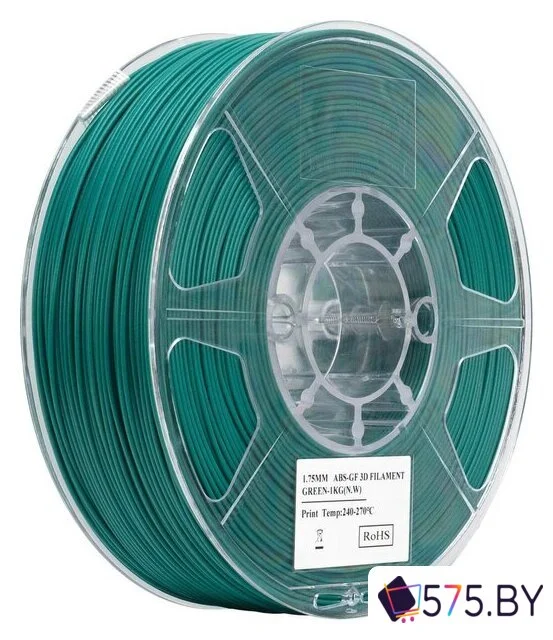 Пластик eSUN ABS-GF ABS-GF175G1TZ1 (1.75мм, 1кг, зеленый) в магазине 575.by