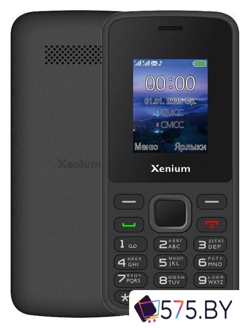 Кнопочный телефон Xenium X175 (черный)