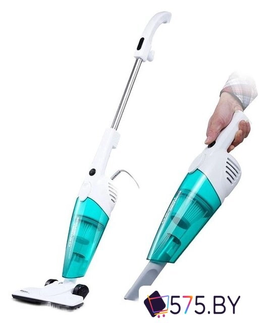 Пылесос Deerma DX118C (международная версия, белый/бирюзовый) в магазине 575.by